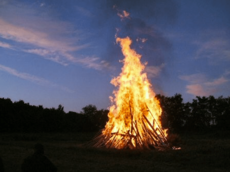 Sankthansaften den 23. juni i Grimstrup